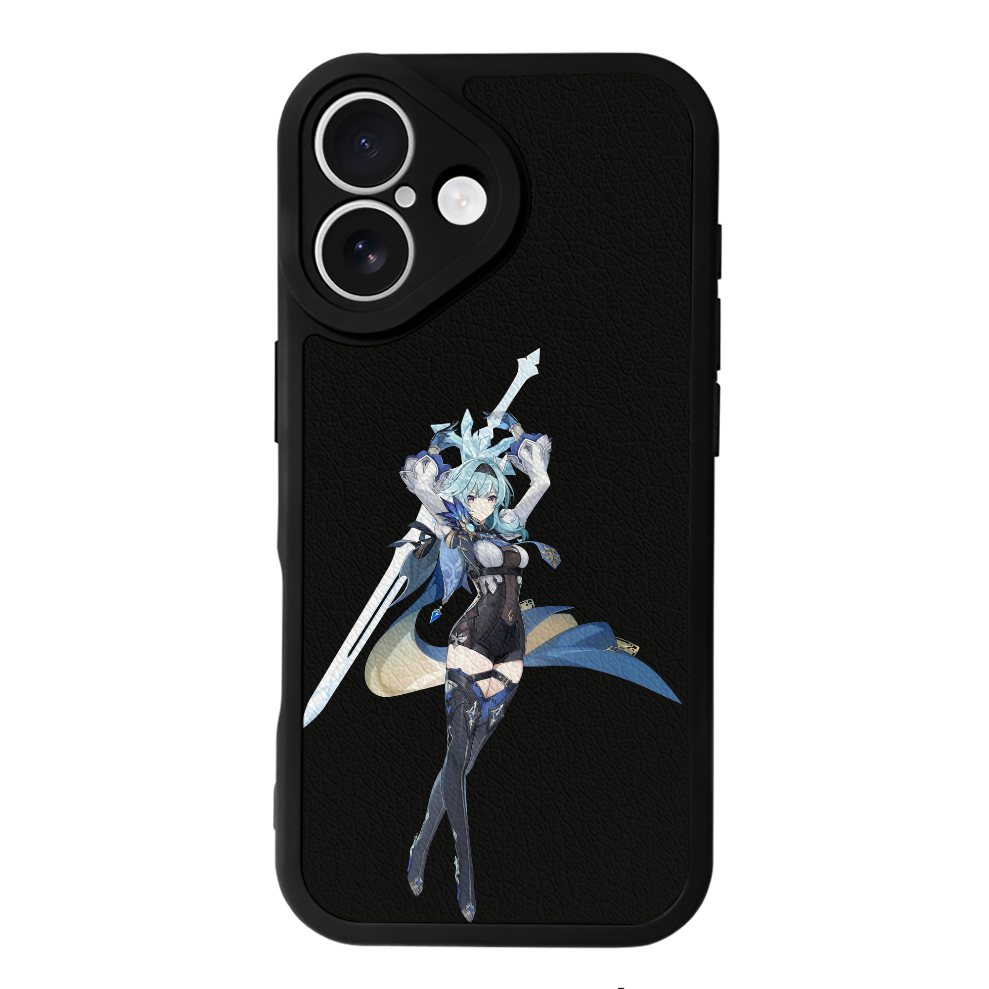 げんし神 优菈 ゆうら genshin Yūra 【iPhone 16シリーズ対応】シリコンスマホケース（レザー調） 材質：シリコン